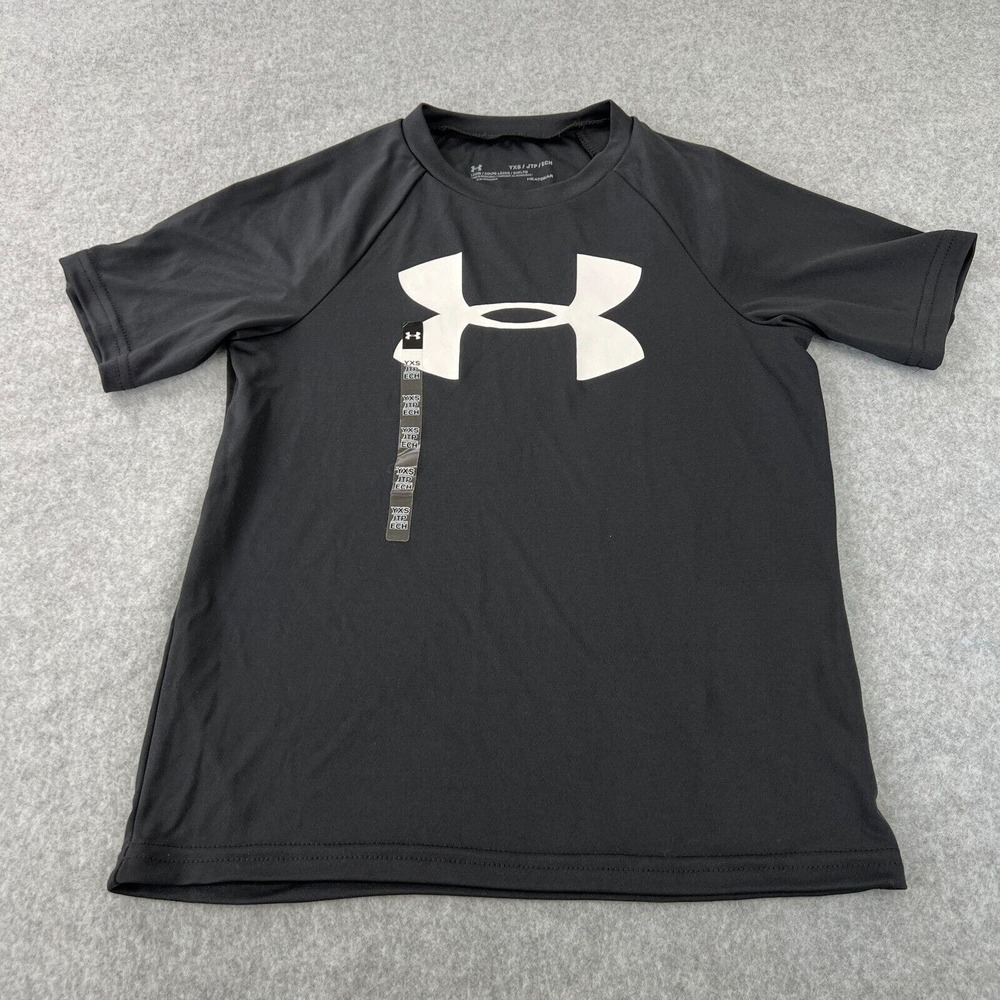 Under Armour T-Shirt Loose Heat Gear Logo Baseball‎ Youth Boy's Extra Small